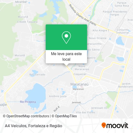 A4 Veículos mapa