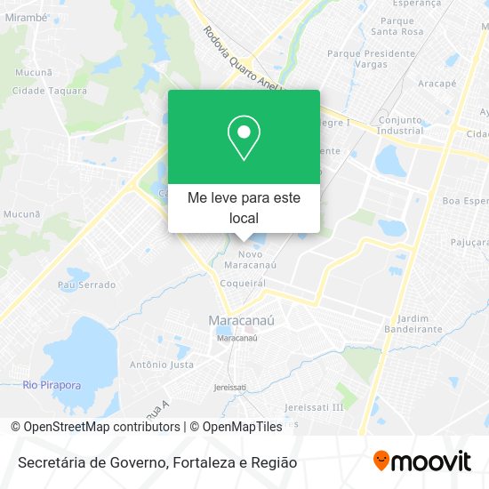 Secretária de Governo mapa