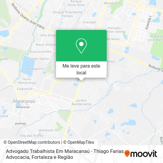 Advogado Trabalhista Em Maracanaú - Thiago Farias Advocacia mapa