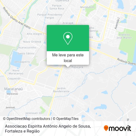 Associacao Espirita Antônio Angelo de Sousa mapa