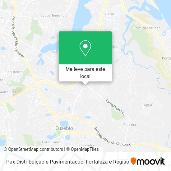 Pax Distribuição e Pavimentacao mapa