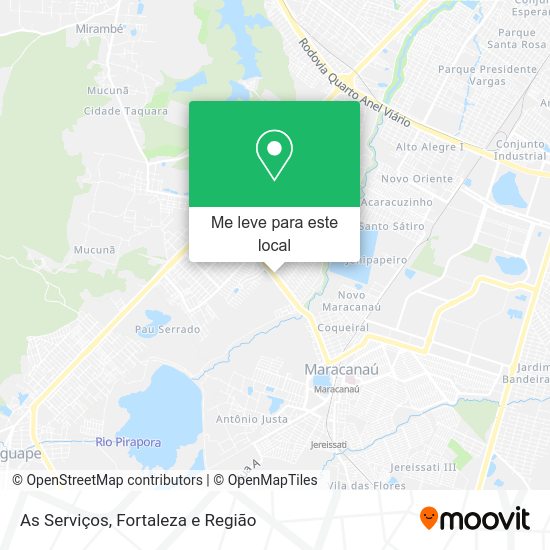 As Serviços mapa