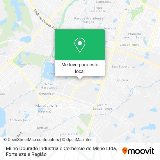 Milho Dourado Indústria e Comércio de Milho Ltda mapa