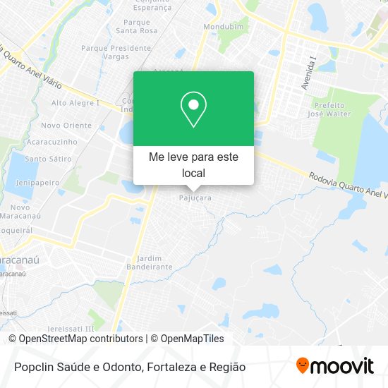 Popclin Saúde e Odonto mapa