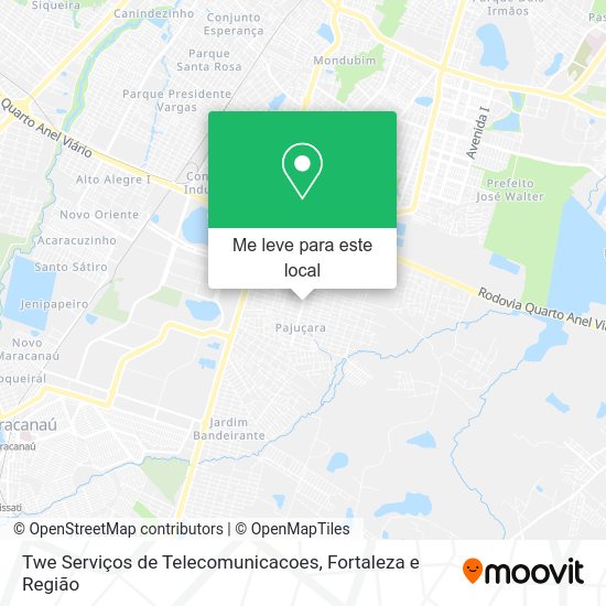 Twe Serviços de Telecomunicacoes mapa