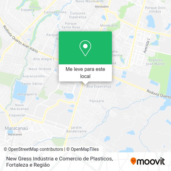 New Gress Indústria e Comercio de Plasticos mapa