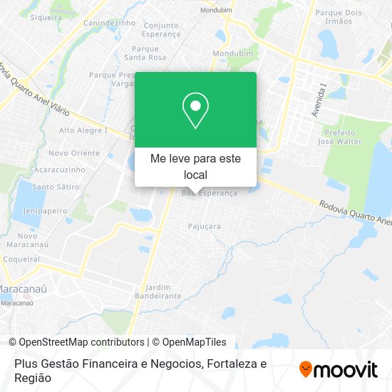 Plus Gestão Financeira e Negocios mapa