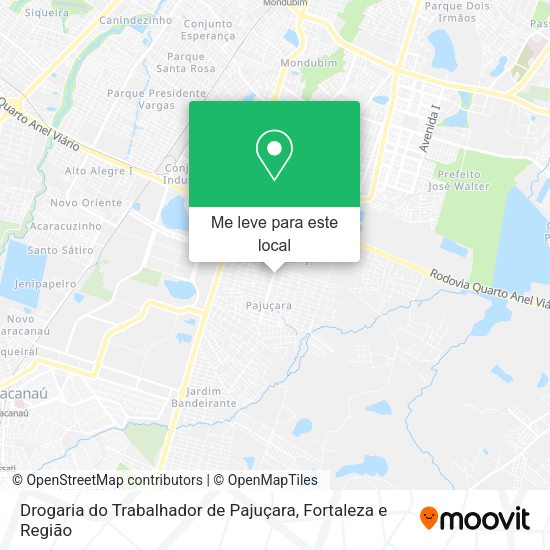 Drogaria do Trabalhador de Pajuçara mapa