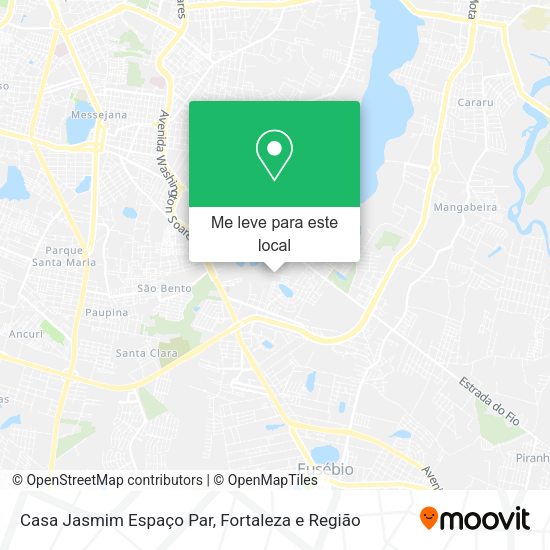 Casa Jasmim Espaço Par mapa