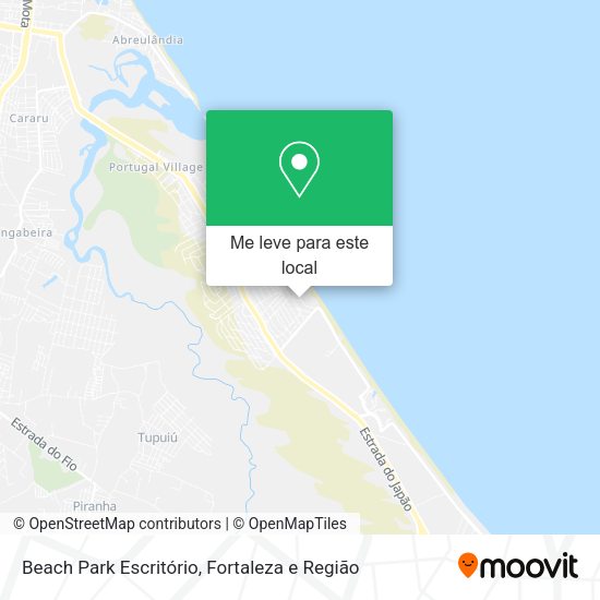 Beach Park Escritório mapa