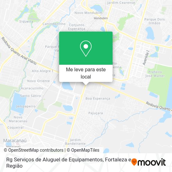 Rg Serviços de Aluguel de Equipamentos mapa