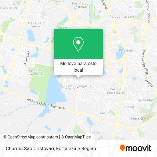 Churros São Cristóvão mapa