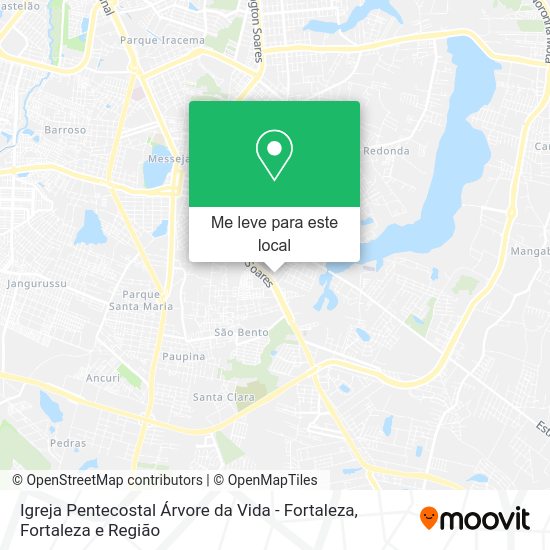 Igreja Pentecostal Árvore da Vida - Fortaleza mapa