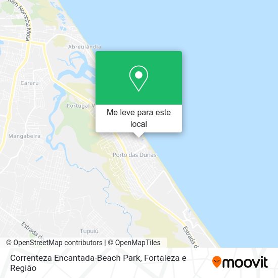 Correnteza Encantada-Beach Park mapa