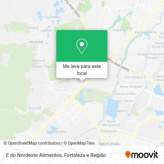 E do Nordeste Alimentos mapa
