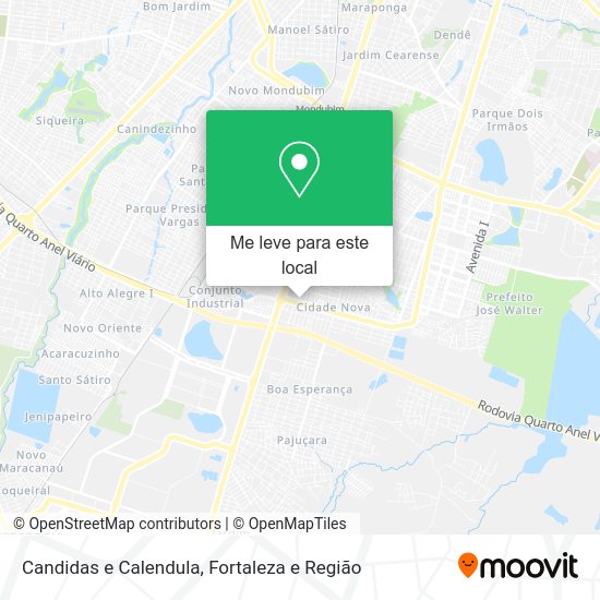 Candidas e Calendula mapa