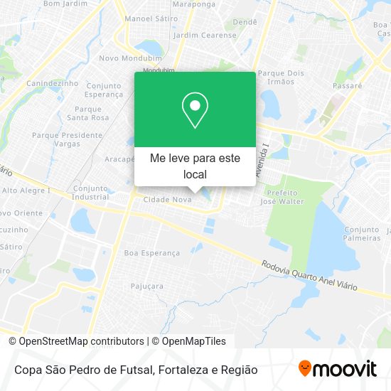 Copa São Pedro de Futsal mapa