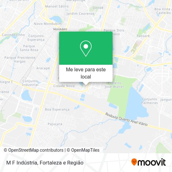 M F Indústria mapa