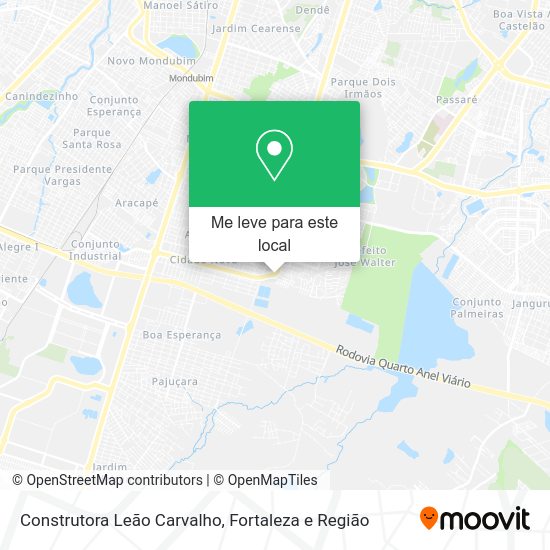 Construtora Leão Carvalho mapa
