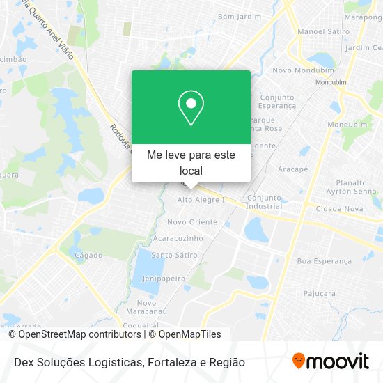 Dex Soluções Logisticas mapa