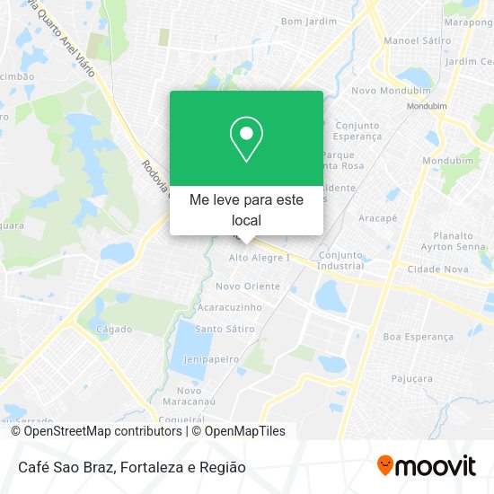 Café Sao Braz mapa