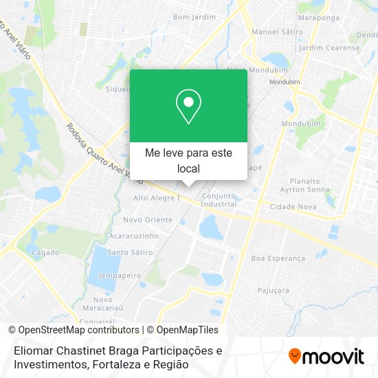 Eliomar Chastinet Braga Participações e Investimentos mapa
