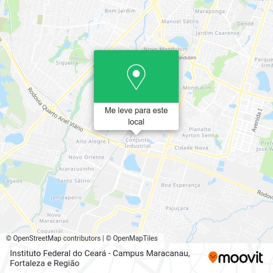 Instituto Federal do Ceará - Campus Maracanau mapa