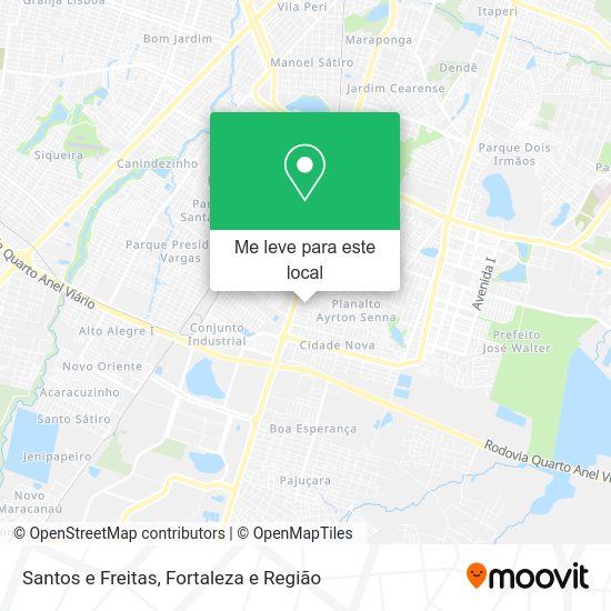 Santos e Freitas mapa
