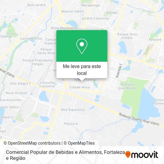 Comercial Popular de Bebidas e Alimentos mapa