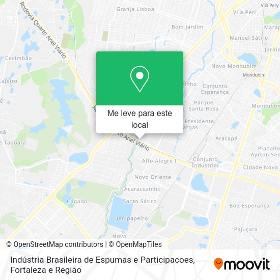 Indústria Brasileira de Espumas e Participacoes mapa