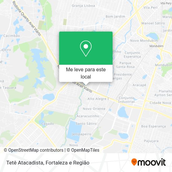 Tetê Atacadista mapa