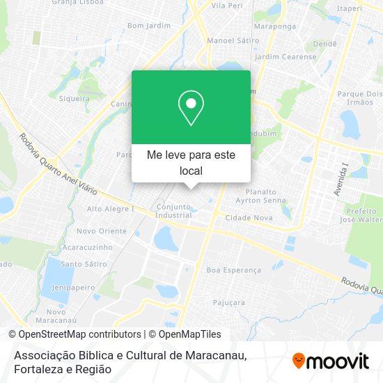 Associação Biblica e Cultural de Maracanau mapa