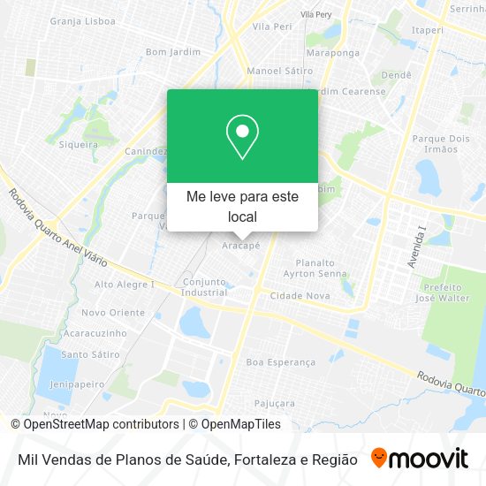 Mil Vendas de Planos de Saúde mapa