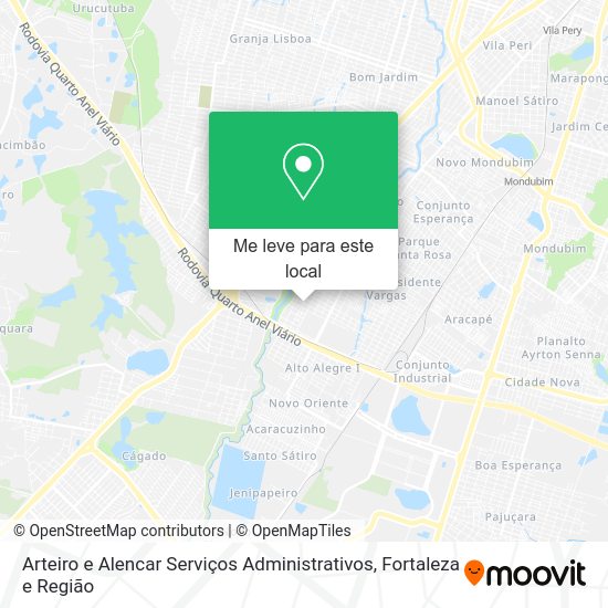Arteiro e Alencar Serviços Administrativos mapa