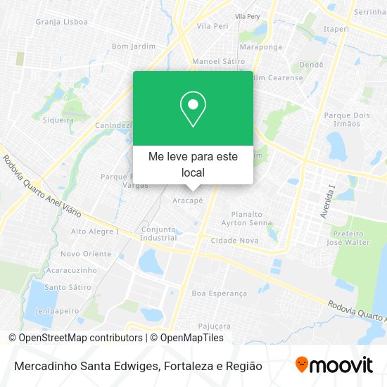 Mercadinho Santa Edwiges mapa