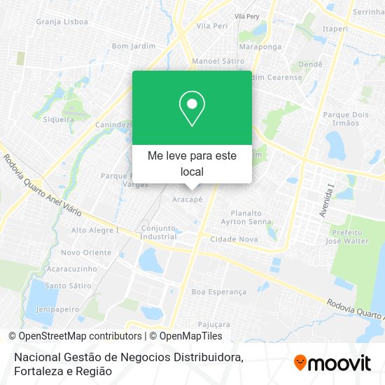 Nacional Gestão de Negocios Distribuidora mapa