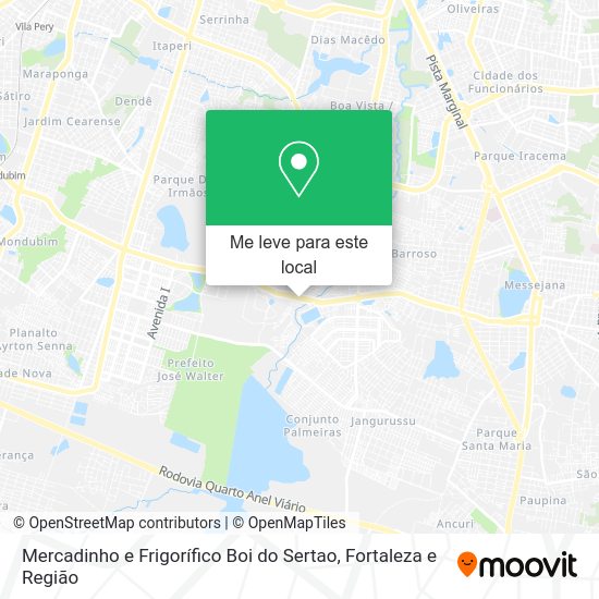 Mercadinho e Frigorífico Boi do Sertao mapa