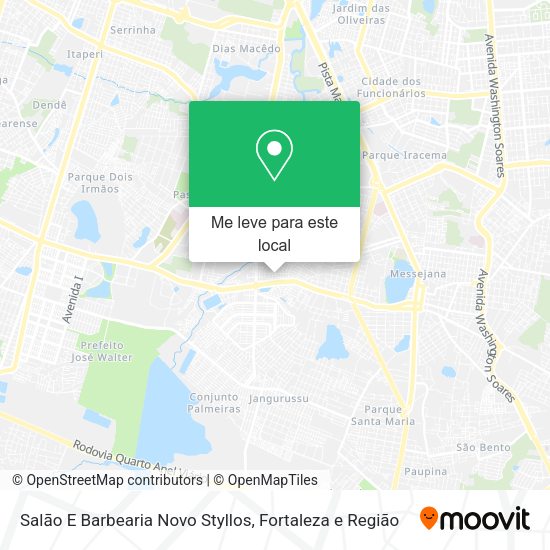 Salāo E Barbearia Novo Styllos mapa