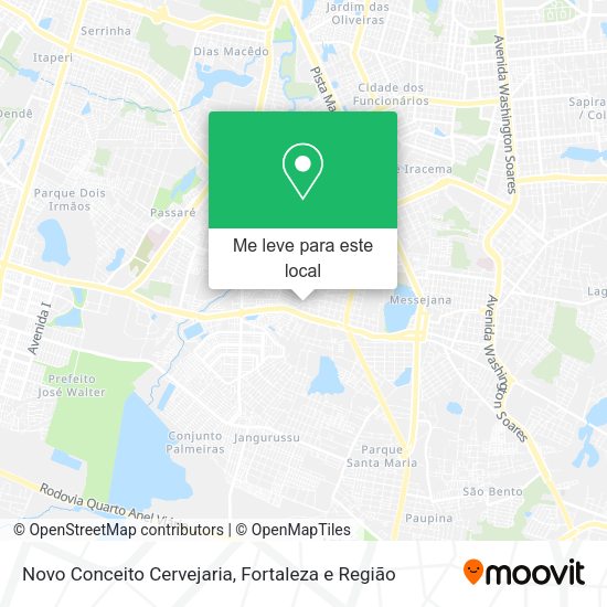 Novo Conceito Cervejaria mapa
