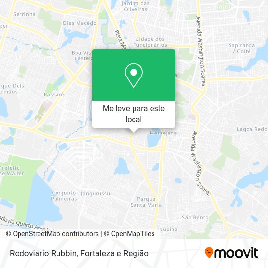 Rodoviário Rubbin mapa