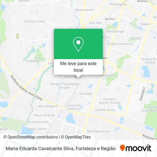 Maria Eduarda Cavalcante Silva mapa