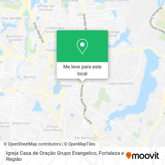 Igreja Casa de Oração Grupo Evangelico mapa