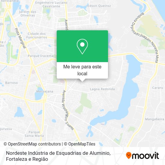 Nordeste Indústria de Esquadrias de Aluminio mapa