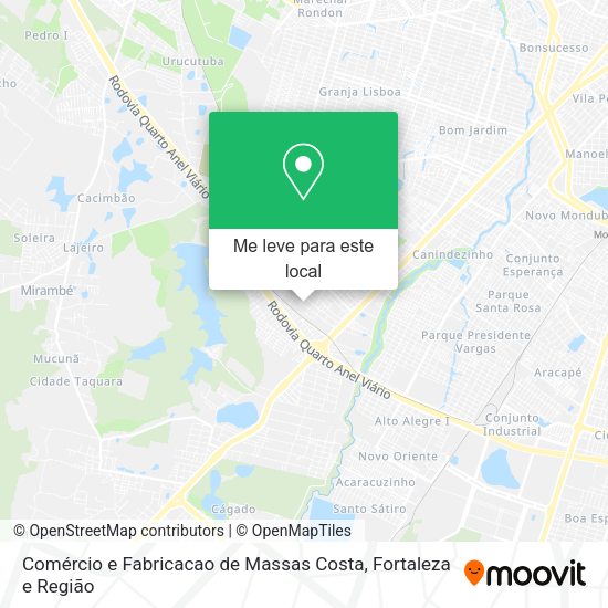Comércio e Fabricacao de Massas Costa mapa