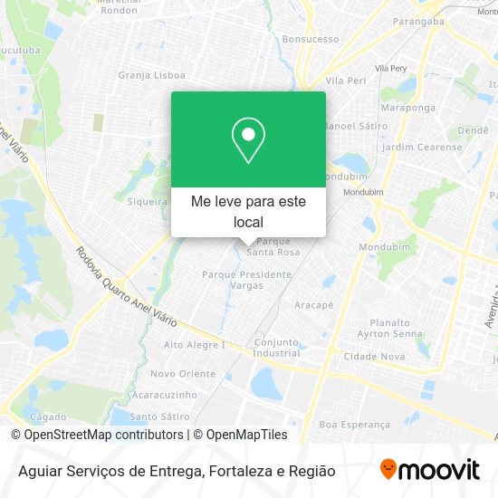 Aguiar Serviços de Entrega mapa