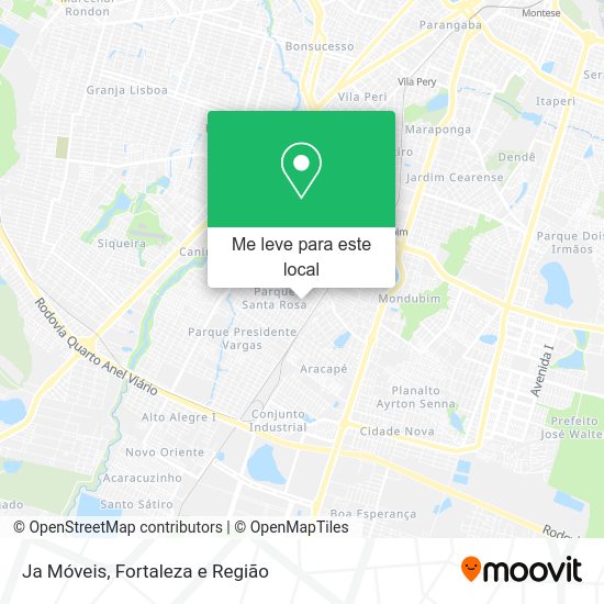 Ja Móveis mapa