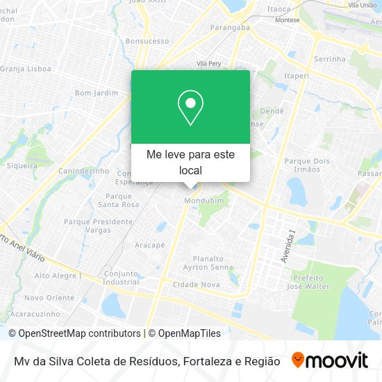 Mv da Silva Coleta de Resíduos mapa