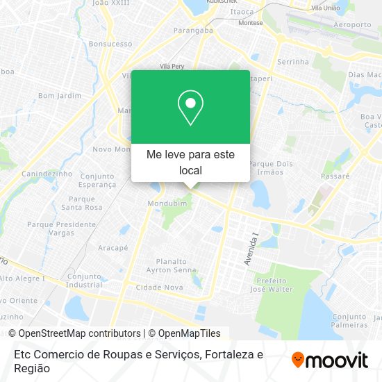 Etc Comercio de Roupas e Serviços mapa
