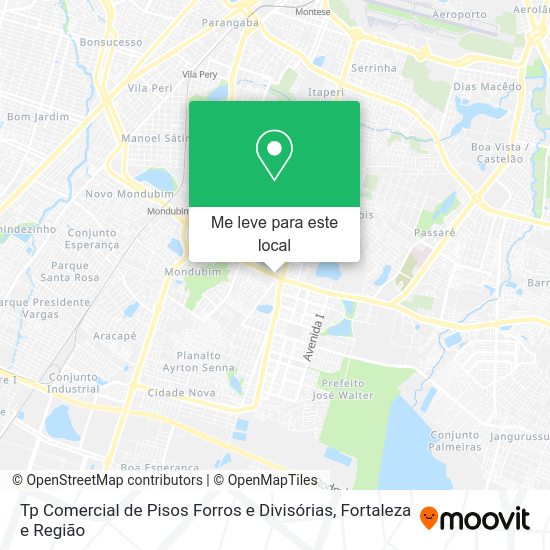 Tp Comercial de Pisos Forros e Divisórias mapa