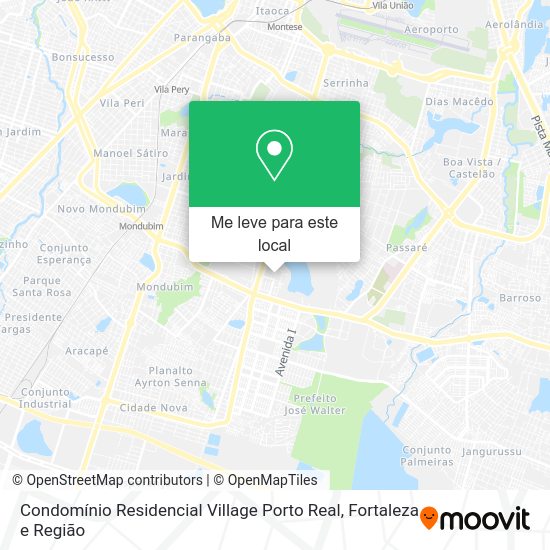Condomínio Residencial Village Porto Real mapa